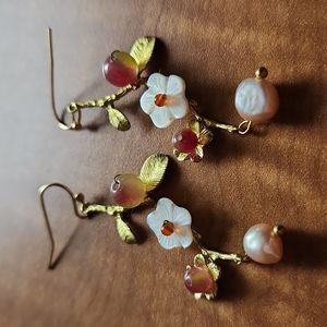 Cherry Blossom Dangle Earrings